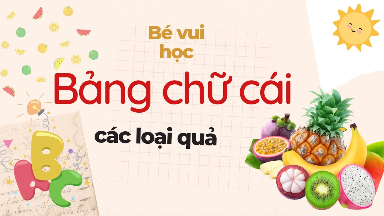 Quả Gì Đây | Dạy Bé Học Bảng Chữ Cái | Tủ Sách Của Tôm