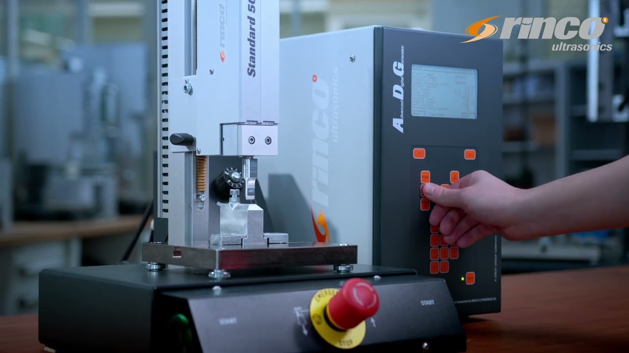 RINCO Standard 50 - Pneumatic ultrasonic welding machine with precision pressure regulator