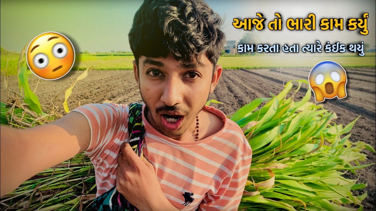 આજે તો ભારી કામ કર્યું..😳 | કામ કરતા હતા ત્યારે કંઈક થયું!😱 | Village Vlog 