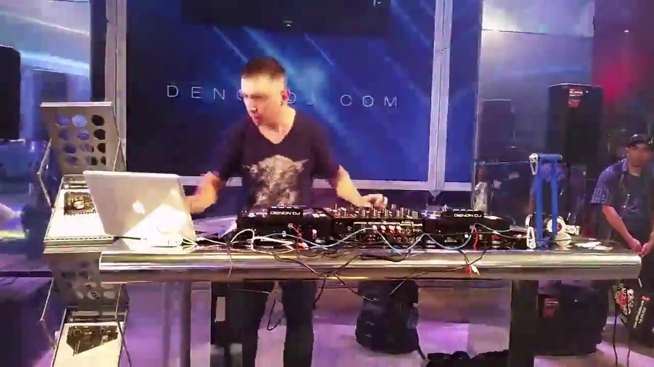 DJ A.P. on the Denon DJ SC3900's at DJ Expo 2014 US