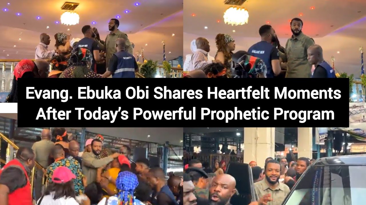 Evang. Ebuka Obi Shares Heartfelt Moments After Today’s Powerful Prophetic Program