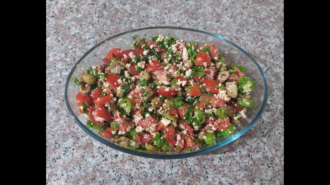Hatay'ın Meşhur Çökelek Salatası 💯 Hatay's Famous Cottage Salad