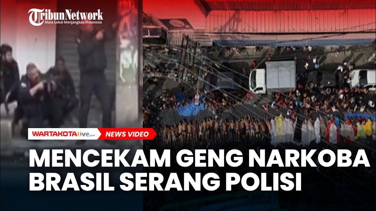 MENCEKAM Geng Narkoba Brasil Serang Polisi Pakai Pesawat Tanpa Awak