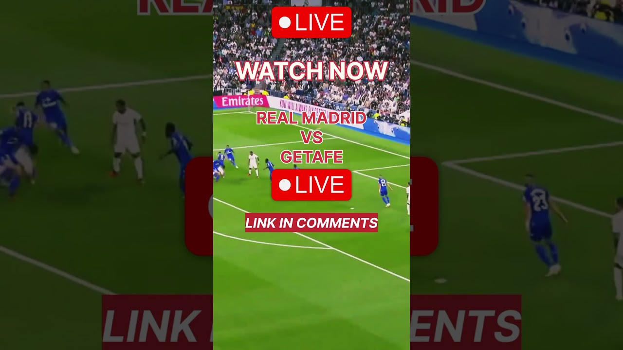 Real Madrid vs Getafe LIVE | LaLiga Match | Watch Now! ⚽🔥 #shorts #football