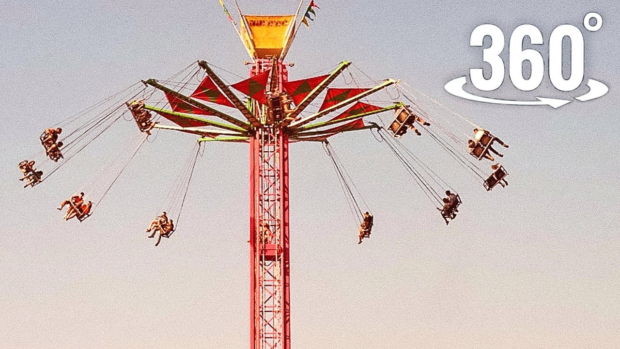 VR 360° Tallest Swing Ride Star Flyer Flat Ride Drop Tower