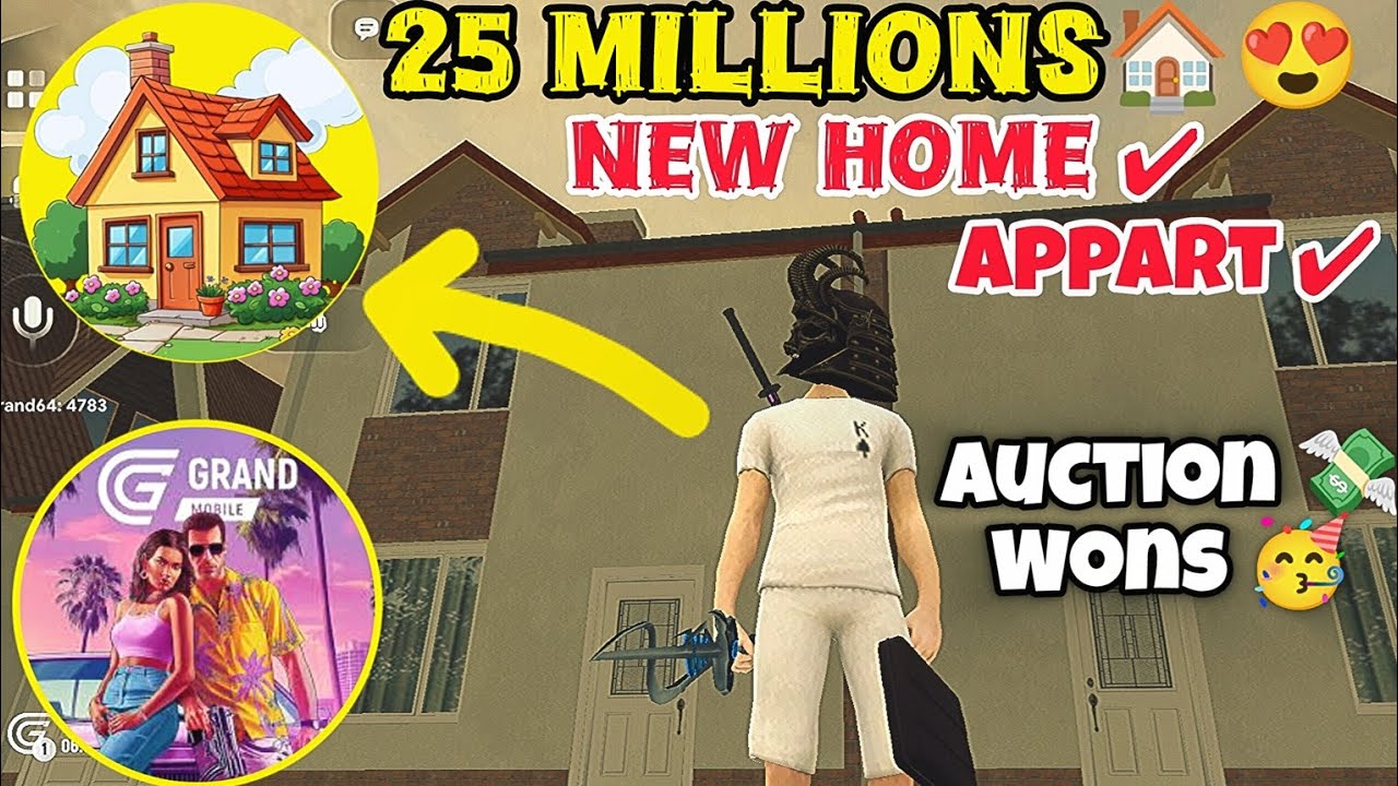 Buying House And Appartment🏠🤑In Grand Mobile RP life Simulator ? Auction Wons 💸🥳?#grandrp#gtarp#gta