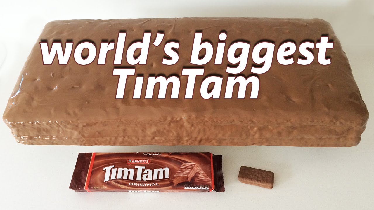 GIANT TIM TAM RECIPE by Ann Reardon How To Cook That ft Jessica Watson