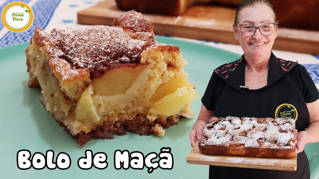 O MELHOR BOLO DE MAÇÃ COM CANELA DO MUNDO | GOSTA DA MISTURA DE MAÇÃ E CANELA ? #510