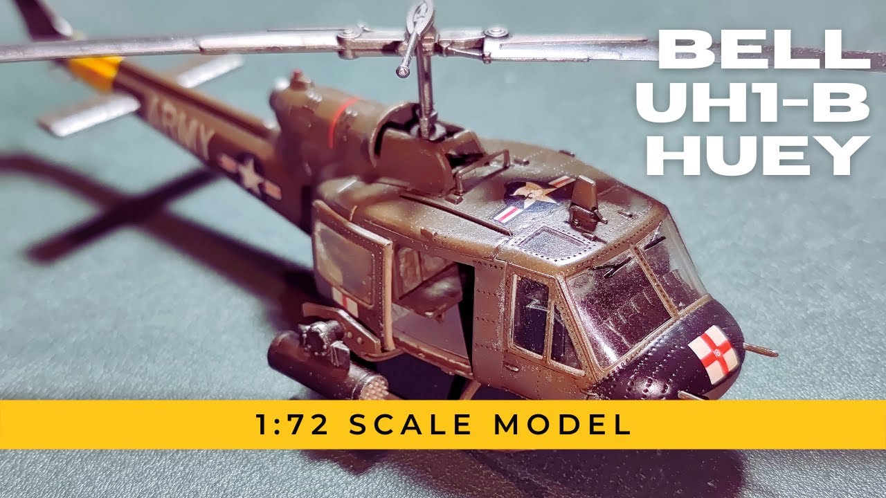 Building a 1:72 scale Uh-1B Huey model