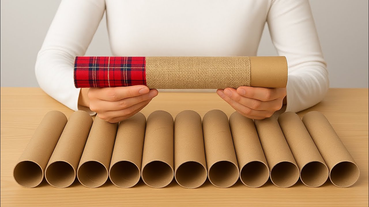 Don't Throw Away Your Cardboard Rolls! Amazing Recycling Idea!