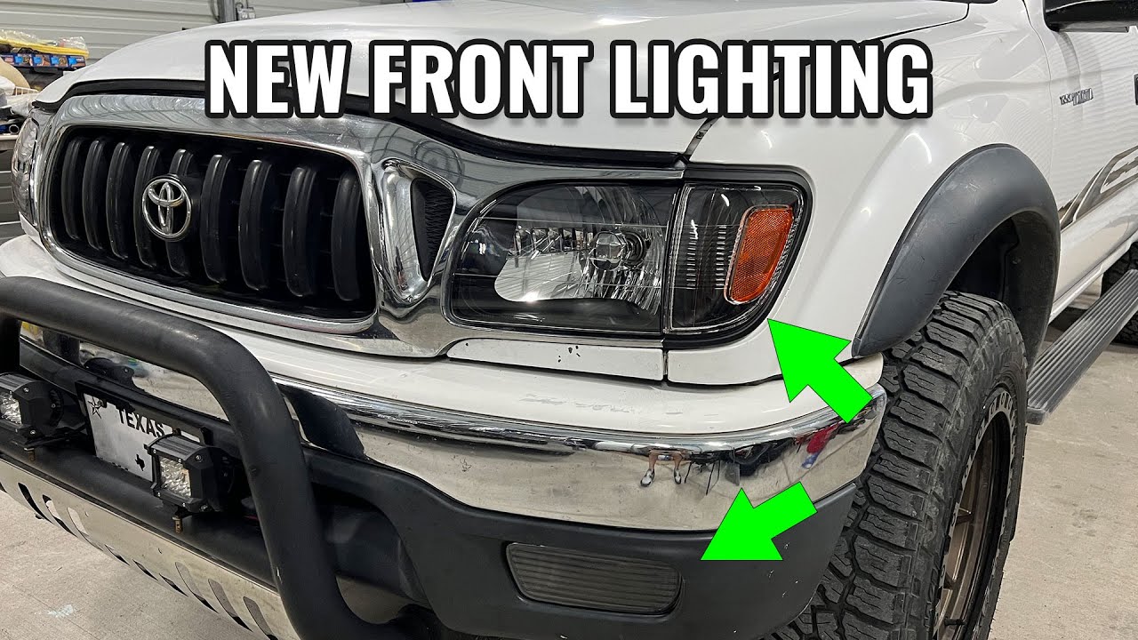 Полная установка фар Auxito на Toyota Tacoma 2003 года | Flake Garage