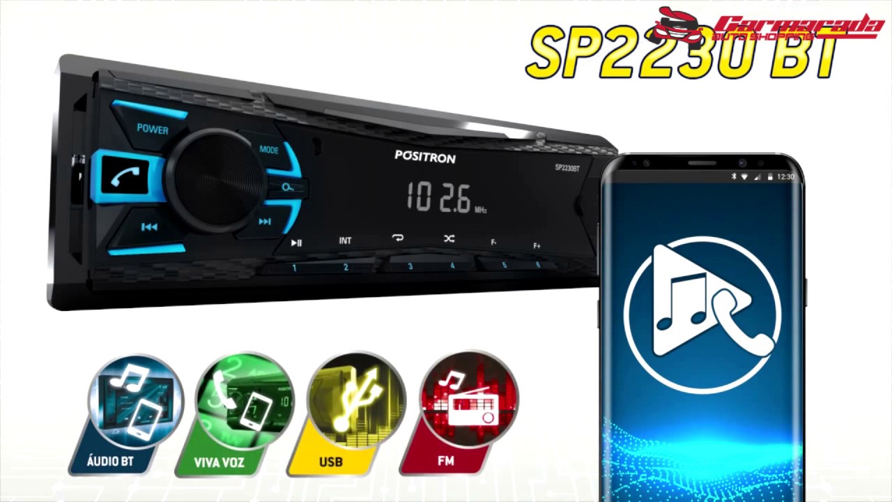 Som Automotivo SP2230 BT P&oacute;sitron - Carmarada
