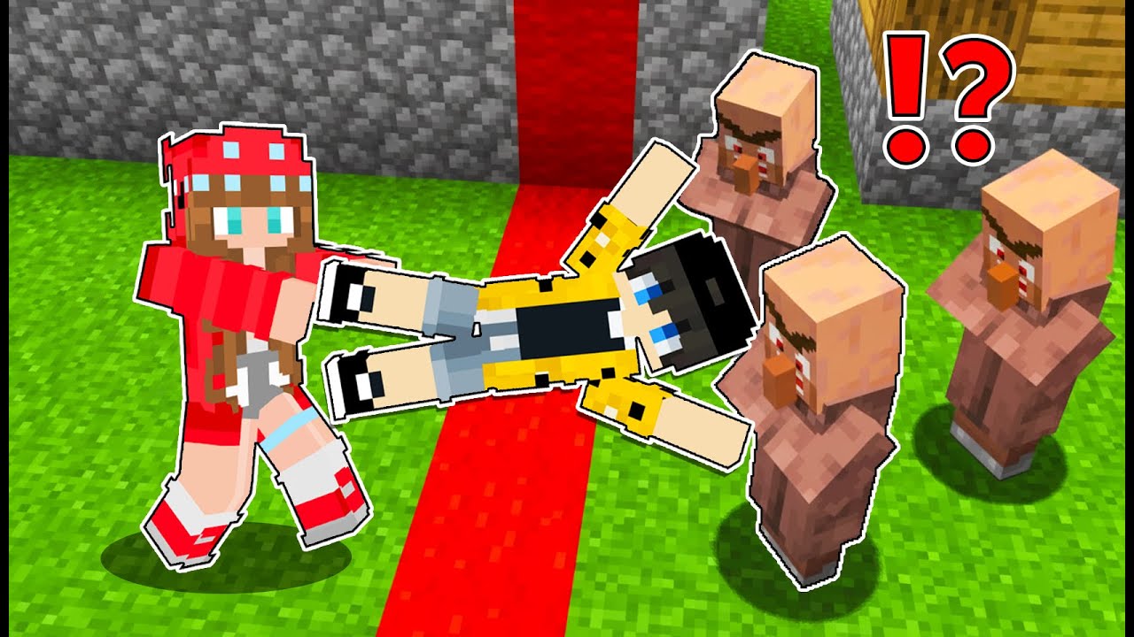MINECRAFT Villagers SPLIT The Village in HALF!