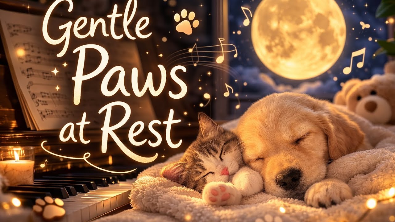 Gentle Paws at Rest 🐾 Calm Piano for Dogs & Cats