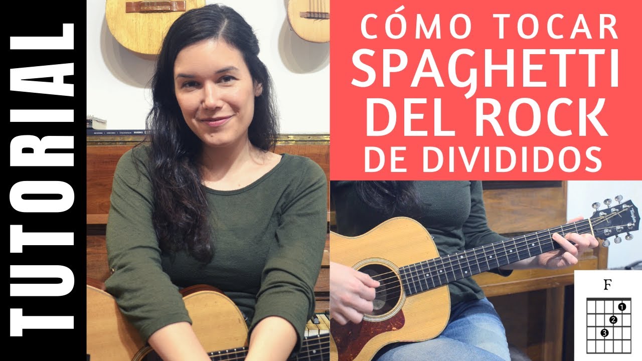 cómo tocar SPAGHETTI DEL ROCK de DIVIDIDOS en guitarra tutorial