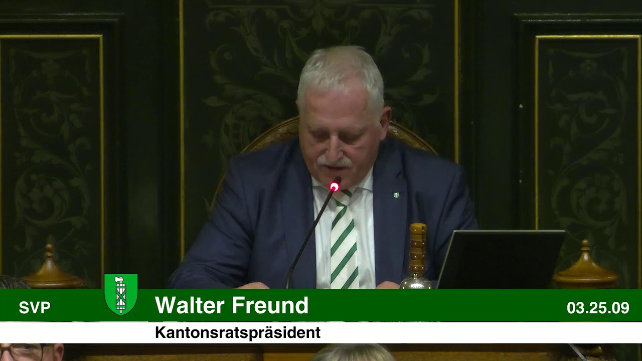 Wintersessionen 2025 des Kantonsrates - Mittwoch, 03. Dezember