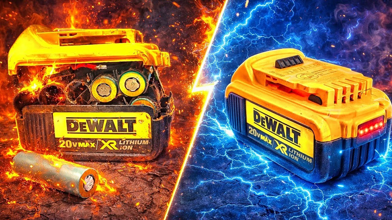 Old Cordless Dewalt Battery Recycle / how to fix a dead drill battery