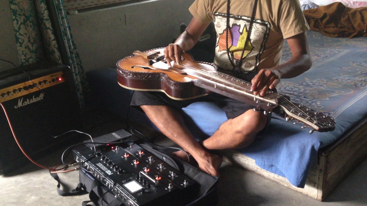 Playing my Mohan Veena through Line 6 HD500X !