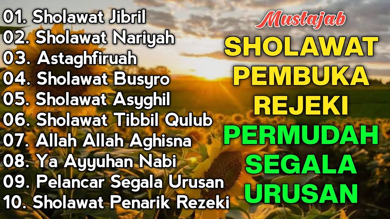 KUMPULAN SHOLAWAT TERBARU 2026 | SHOLAWAT JIBRIL PENARIK REZEKI, BUSYRO | SHOLAWAT TERPOPULER 2026