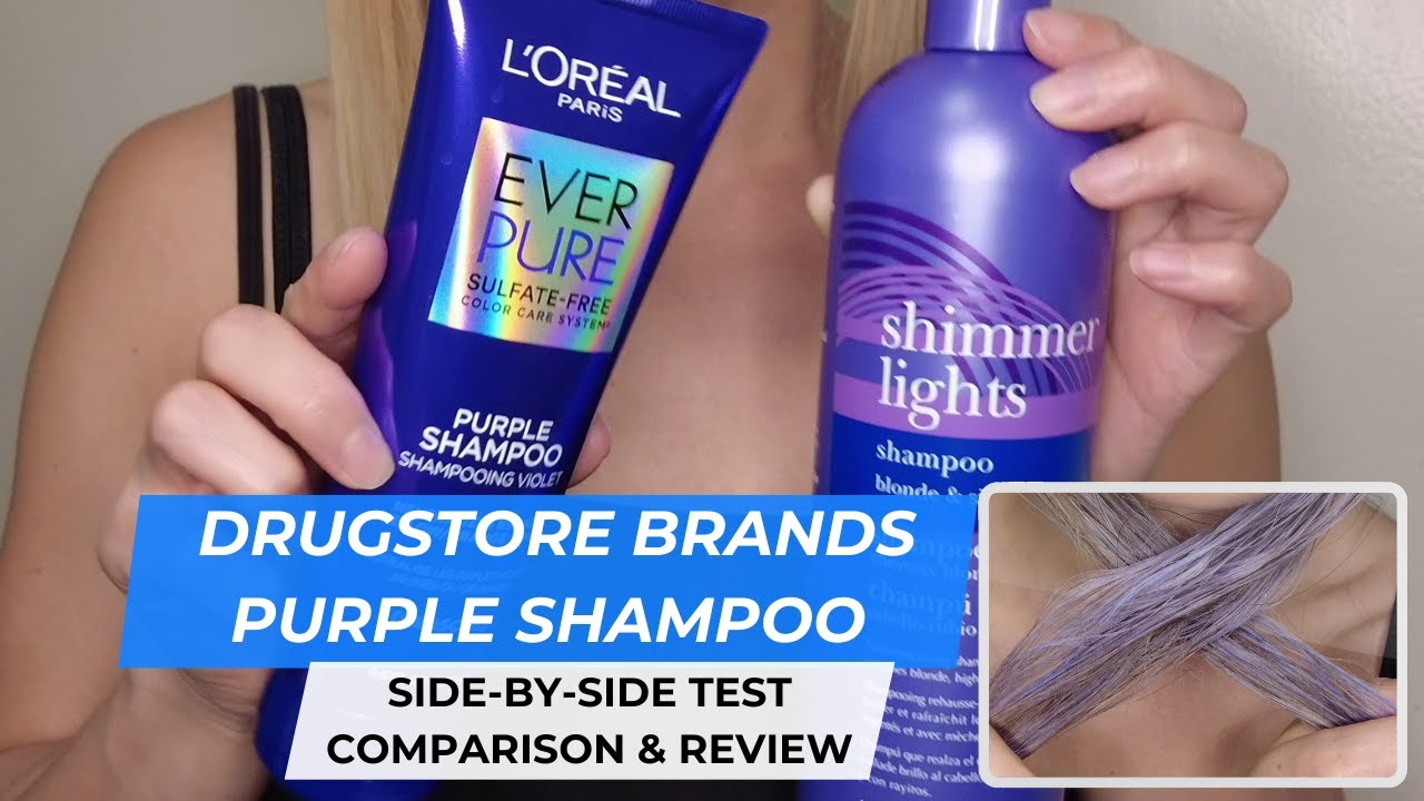 Clairol vs L'Oreal Purple Shampoo Comparison - Impressions & Review - Drugstore Brand Test