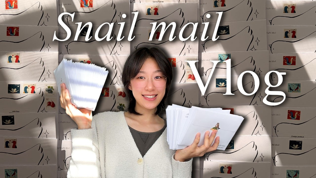 I send mail to 70+ strangers ᯓ 💌 Full time artist vlog + Snail mail club