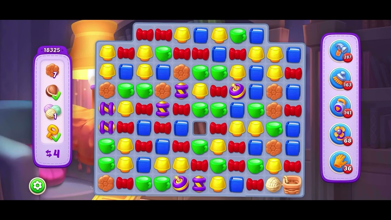 Homescapes level 18325 hard no booster 
