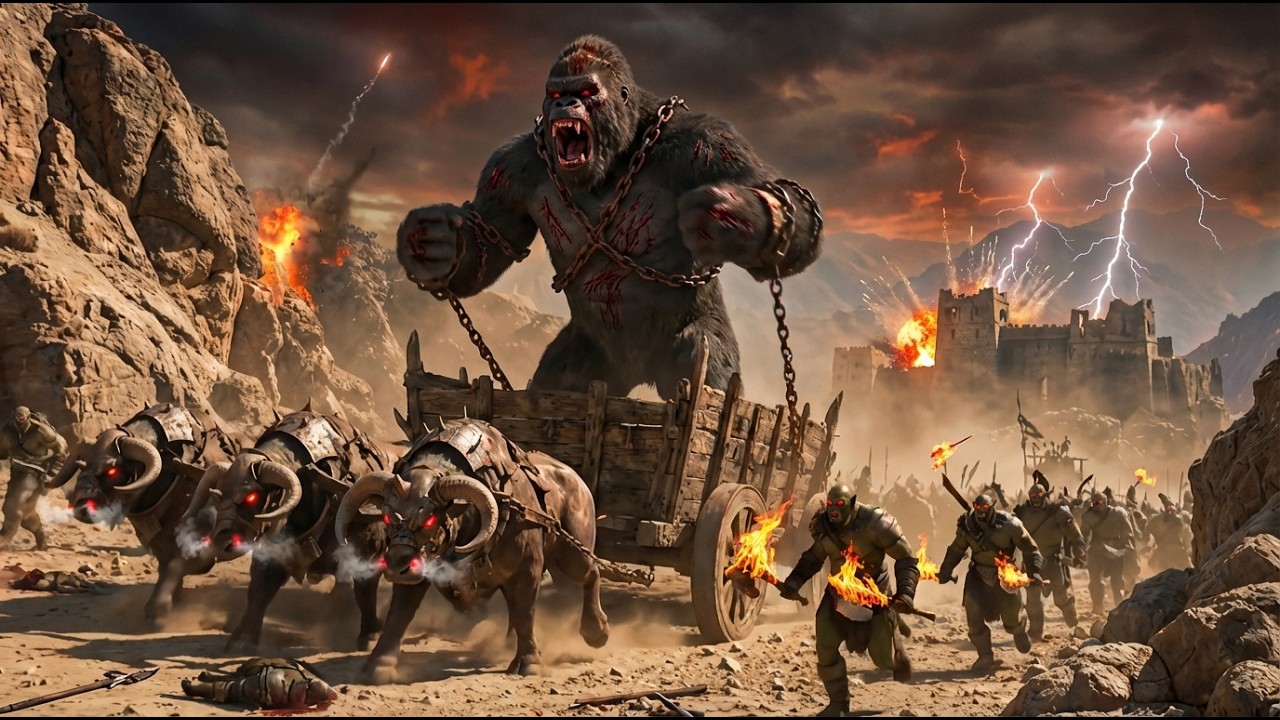🔥 KING KONG & GODZILLA vs ORCS – Ultimate Monster War! 💥