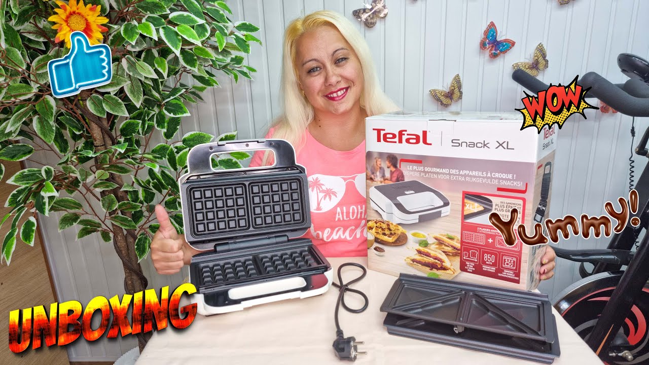 Waffle & Sandwich Maker / Tefal Snack XL SW 701110 / Unboxing