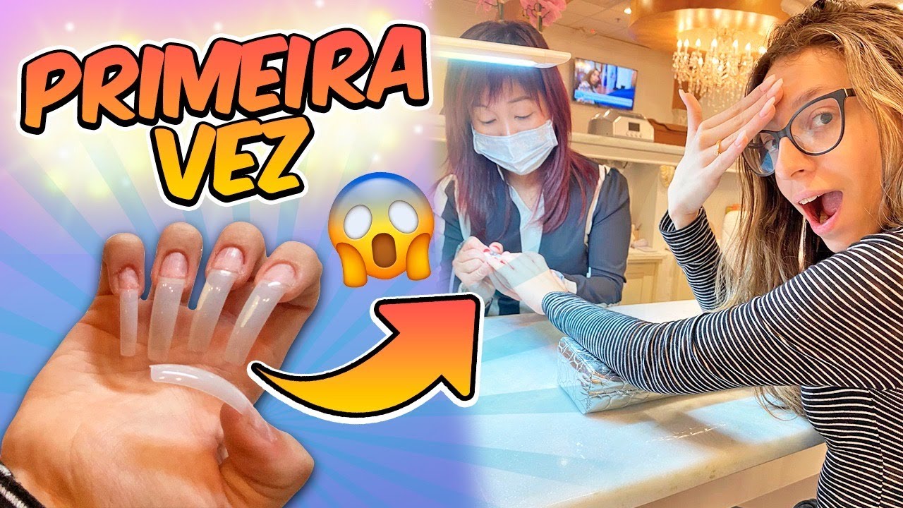 😱 COLOQUEI UNHA DE ACRÍLICO PELA PRIMEIRA VEZ! TRANSFORMAÇÃO - ARRUME-SE COMIGO