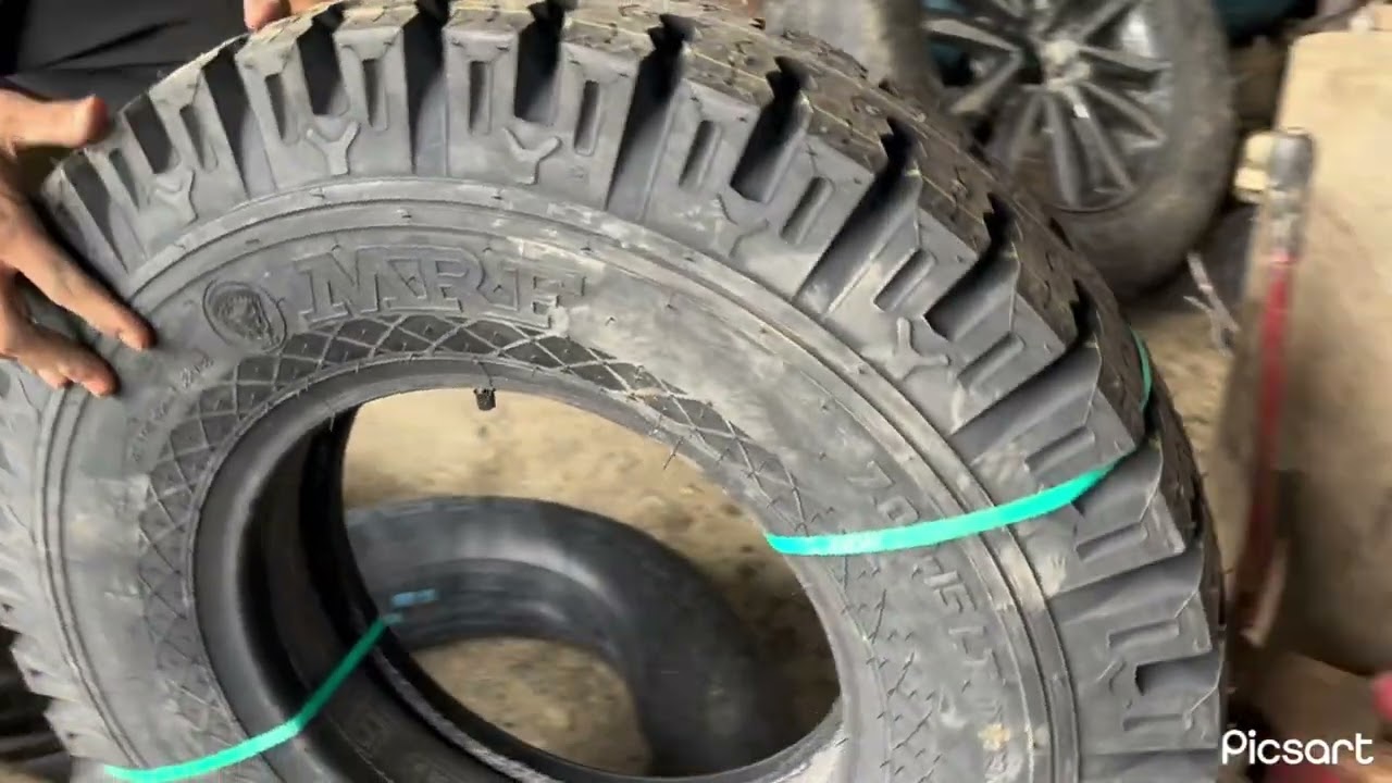 Bolero camper new #tyre fiting 700/15 # mrf