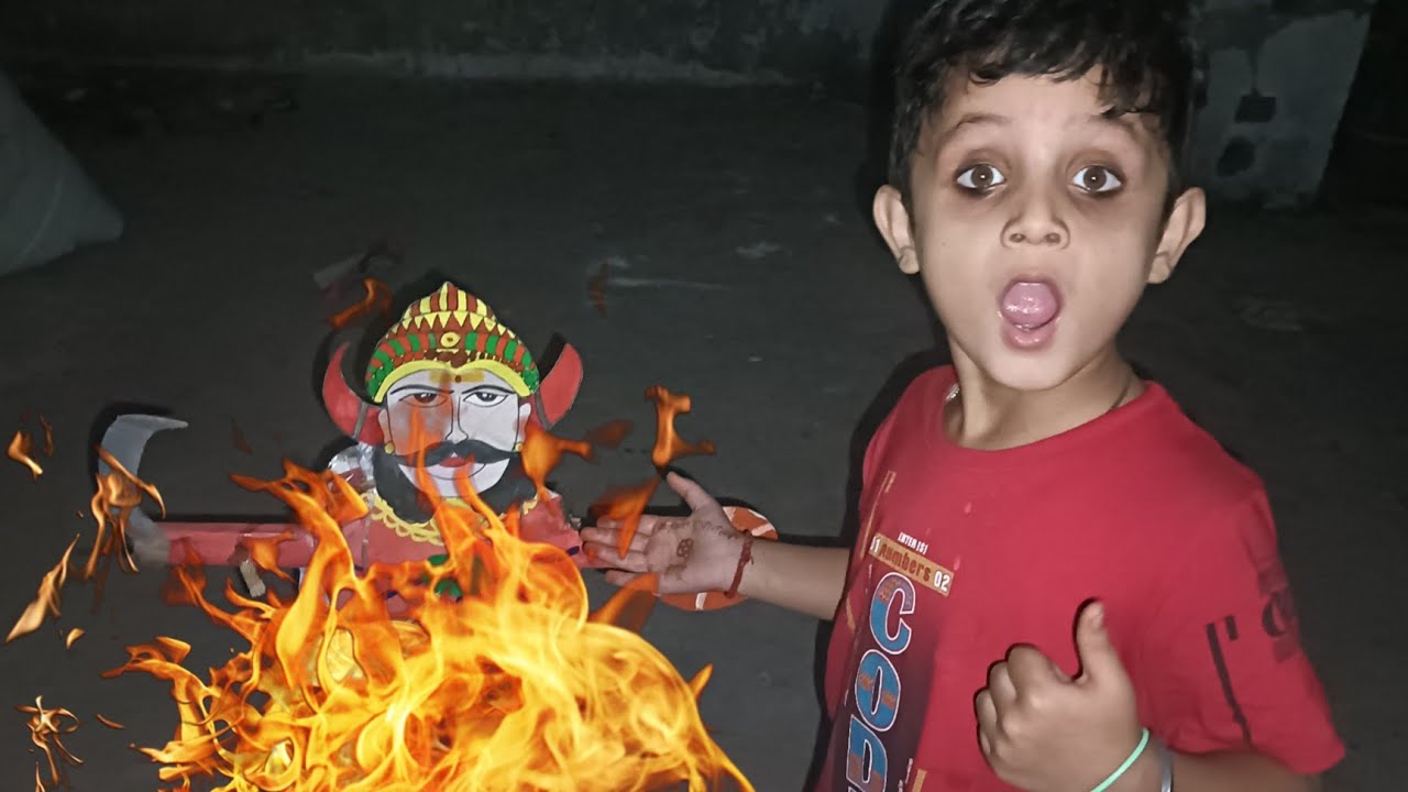 Finally Ghar Par Kiya Ravan Dahan 😍🚩