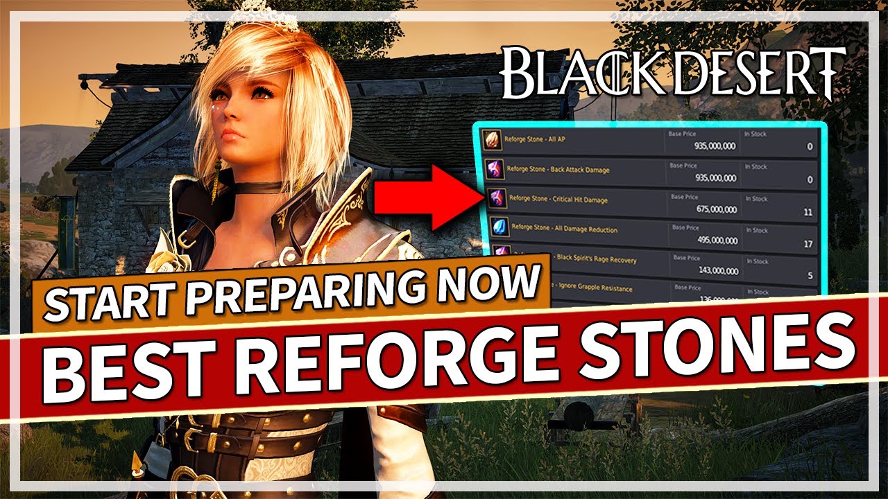 Best Sovereign Weapon Reforge Stones To Use & Start Buying Now | Black Desert