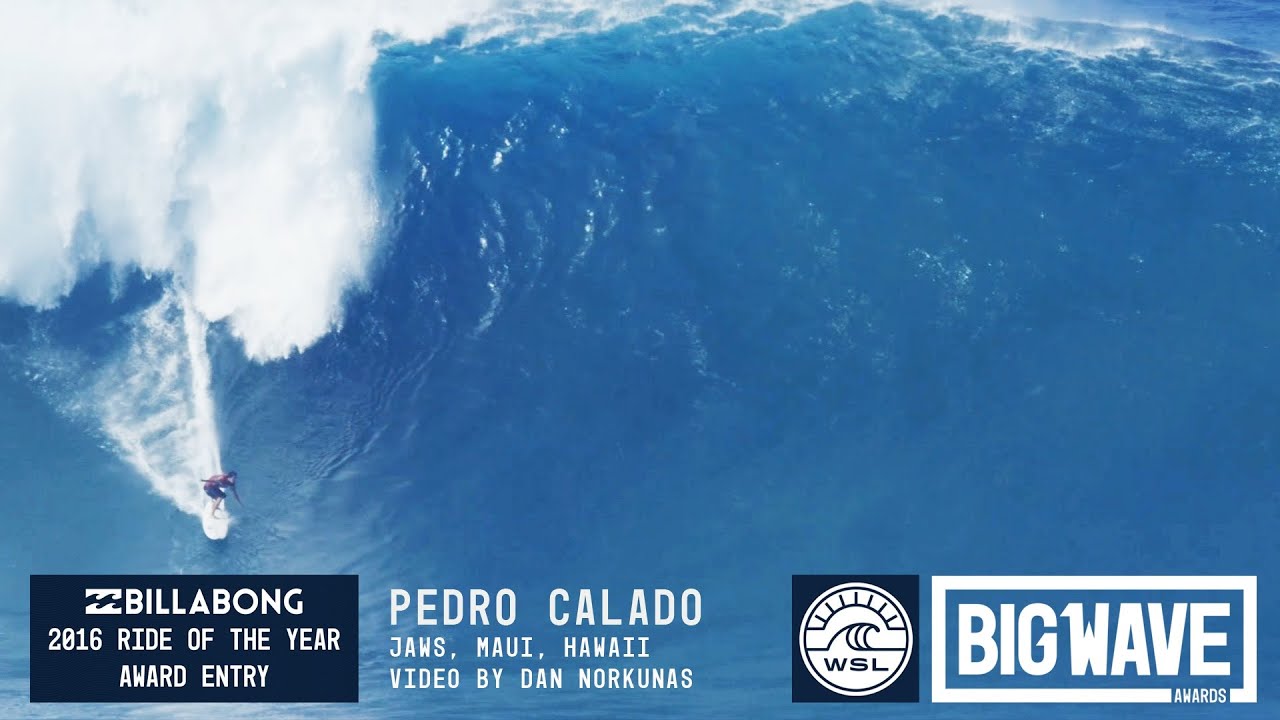 Pedro Calado at Jaws 1 - 2016 Billabong Ride of the Year Entry - WSL Big Wave Awards