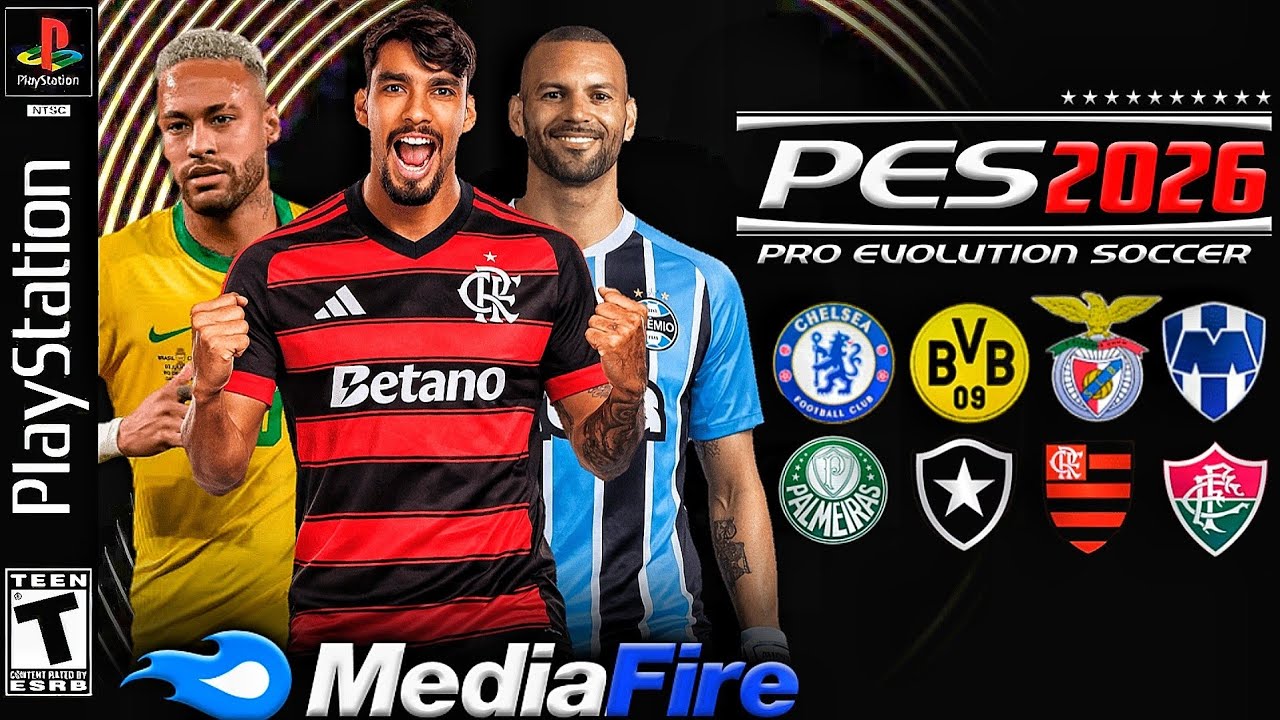 🚨 NOVO! P&Eacute;S EFOOTBALL 2026 (PS2) DOWNLOAD MEDIAFIRE! RUMO ESTRELATO NETHERSX2, PCSX2 & OPL ✅️