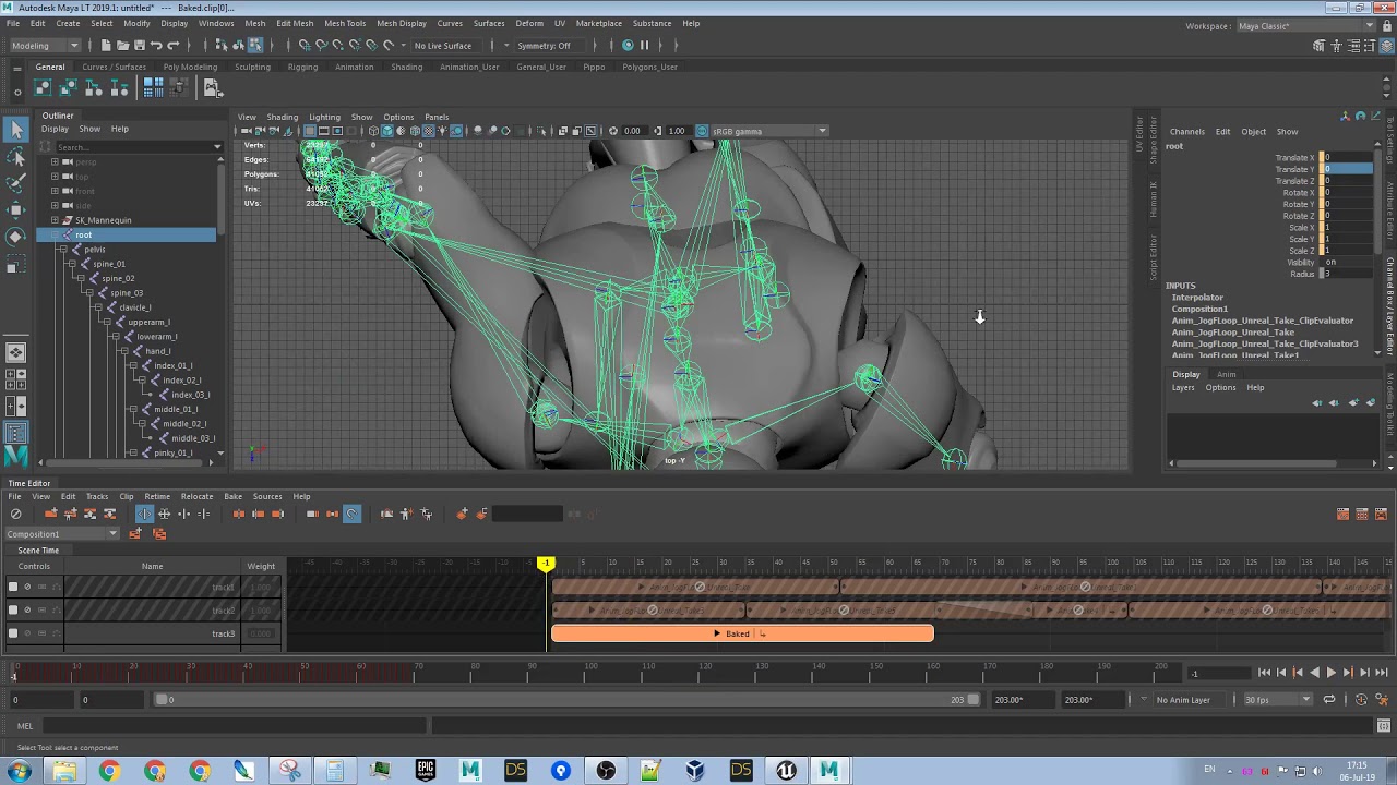 Making loops with Maya Time Editor