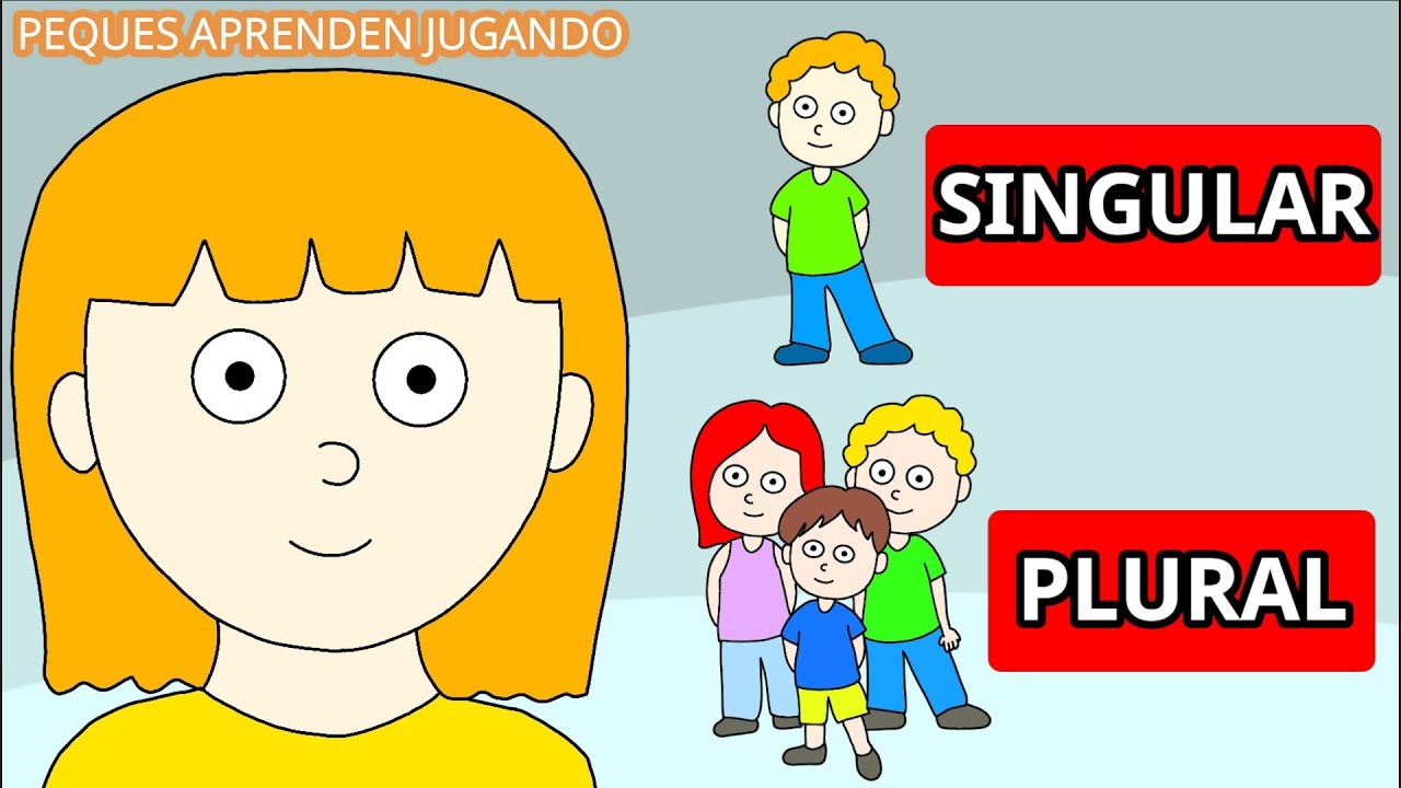 Singular y plural  Video sobre los sustantivos para niños  Peques Aprenden Jugando