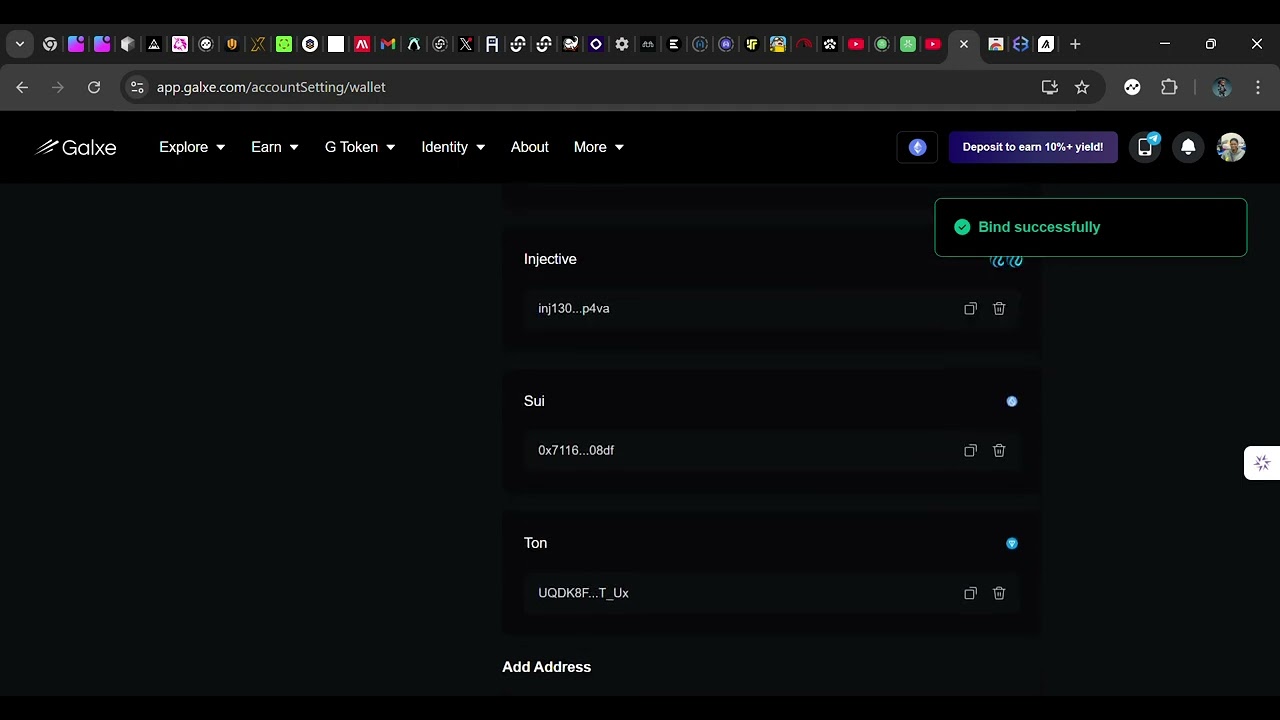Galxe Account activation