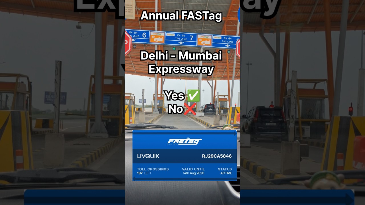 Annual FASTag Test on Delhi-Mumbai Expressway | 3000 Fastag Free Toll Crossing NHAI