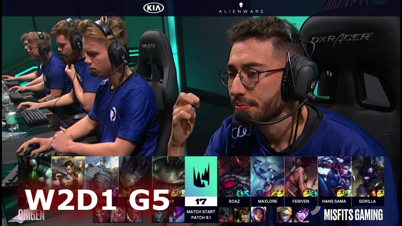 Origen vs Misfits | Week 2 Day 1 of S9 LEC Spring 2019 (ex-EULCS) | OG vs MSF W2D1