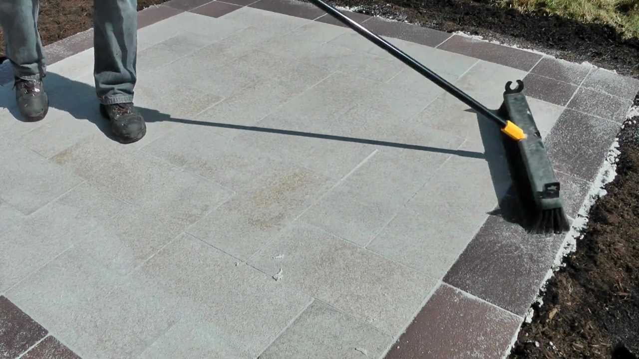 Using Unilock Drain Plus Jointing Compound