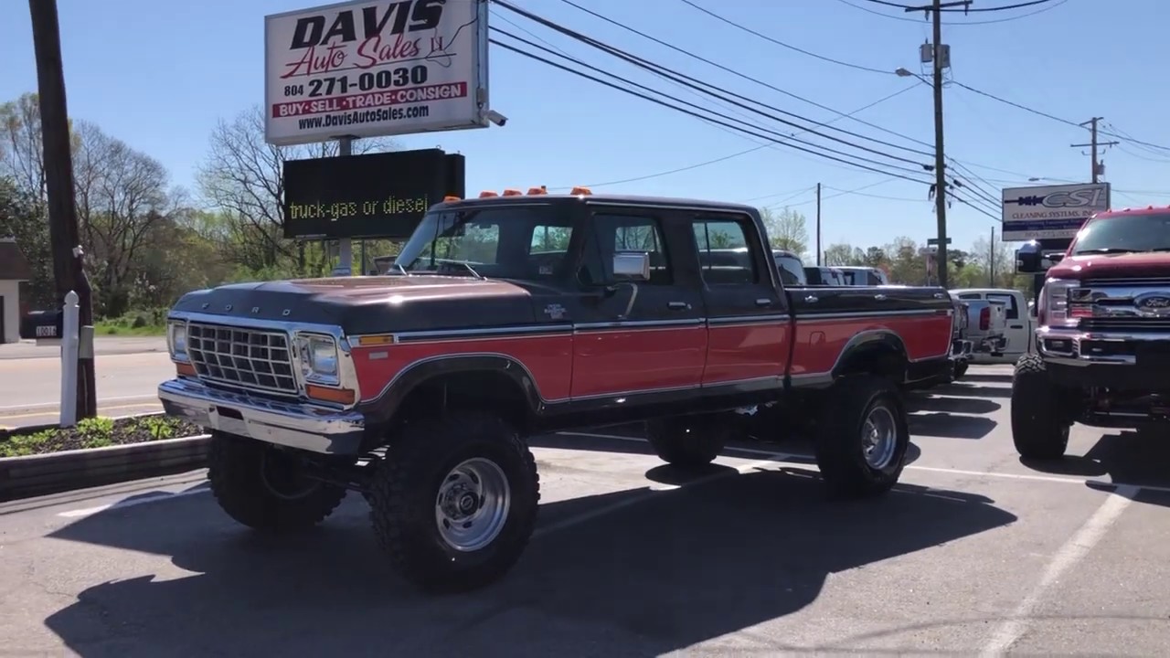 1978 Ford F-250 Ranger XLT Crew Cab Short Bed 4x4 Classic Pickup