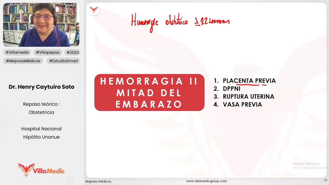 HEMORRAGIA EN LA SEGUNDA MITAD DEL EMBARAZO - OBSTETRICIA - VILLAMEDIC