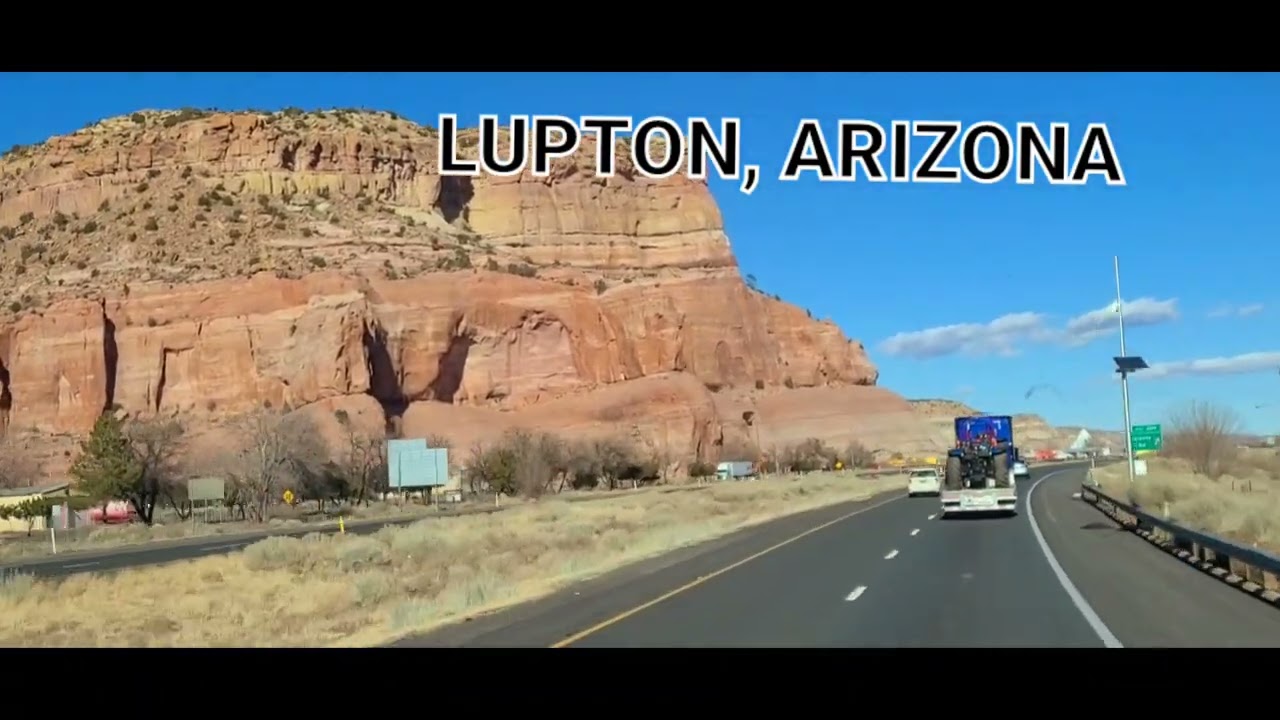 I 40 LUPTON ARIZONA! CANYONS VIEW ON ROAD 
