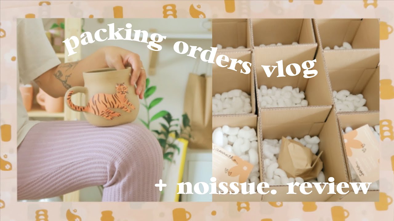 packing ceramics *eco-friendly* + noissue custom tissue review 🍶🌸📦