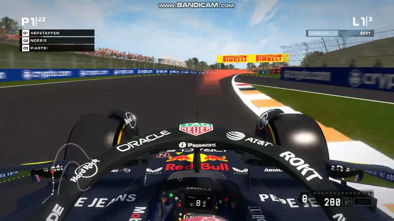 F1 2014 mod 2025 ALPHA - one test lap in Zandvoort (WIP)
