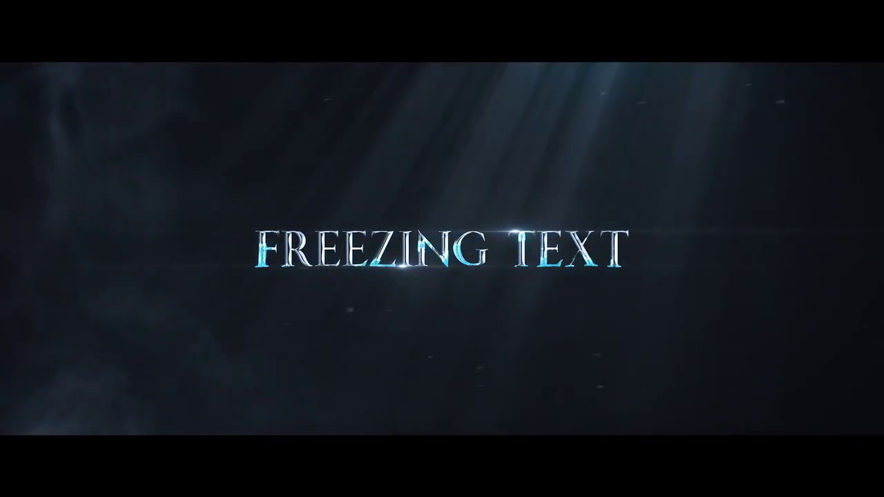 Throne Games Trailer, Freezing Text  - After Effects Template