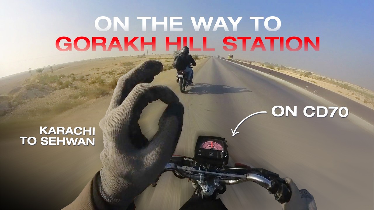 CD70 se Gorakh Hill? 😳 | Karachi to Sehwan Bike Ride | Episode 1