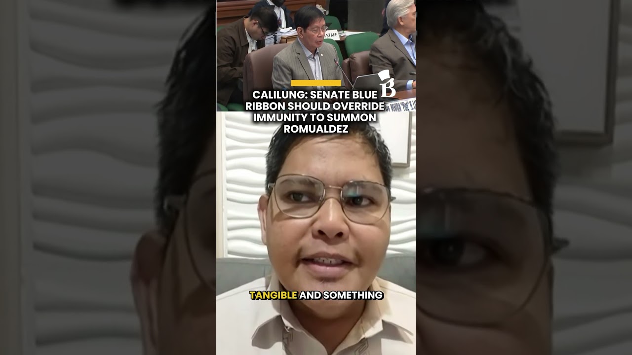 Calilung: Senate Blue Ribbon should override immunity to summon Romualdez