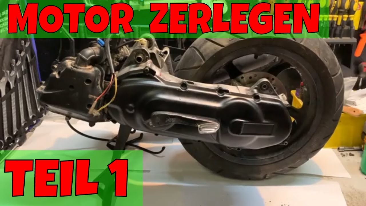 Motor zerlegen für Generalüberholung Teil 1 / alle Teile demontieren für Kurbelwellen +Lager Wechsel