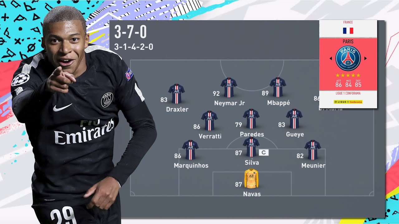 FIFA 20  3-7-0 FORMATION CUSTOM TATCICS + PLAYER INSTRUCTIONS |FAST FOOTBALL & HIGH PRESSING|